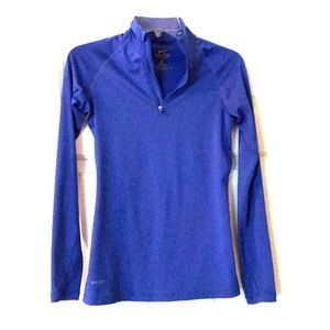 Nike pro combat dri-fit top. Royal blue, x-small.